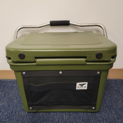 ORCA 20 Quart Hard Cooler Cargo Net Pocket Green Outdoor Camping