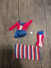 Vintage 1974  Mattel Barbie GOLD MEDAL OLYMPIC Skater Dress Medal Leotard Towel