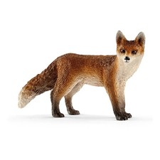 SCHLEICH Wild Life Fox Toy Figure, Red/White 14782