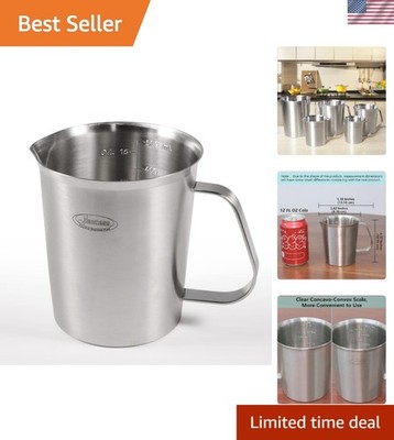 Stainless Steel Measuring Cup - 16 Oz, Silver