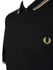 Fred Perry M3600 Polo Mens 3XL XXXL Black/Sky Blue/Desert Ska Mod Scooter Skins
