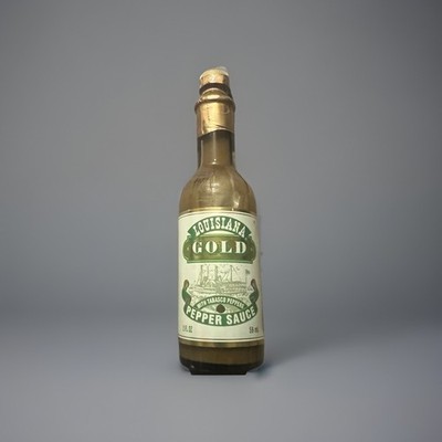 1 Bottle Louisiana Gold with Tabasco Green Pepper Sauce w Jalapenos 2oz  1/2027