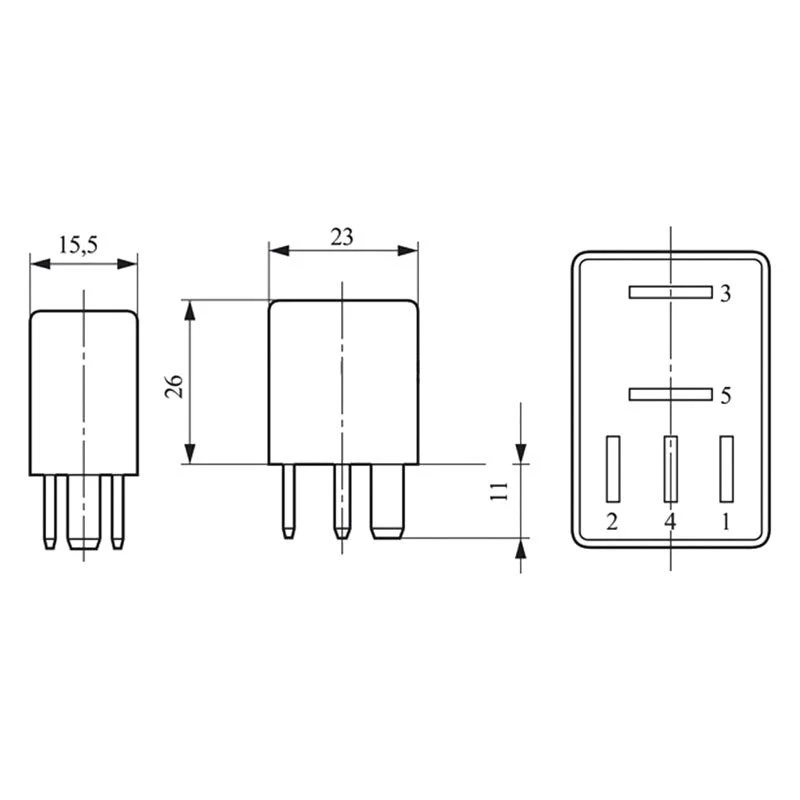 For Volkswagen Golf 2010-2012 Bosch Mini-Relay Foto 3 de 3