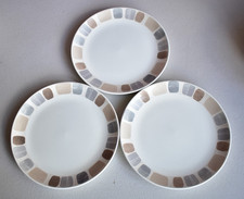 ASDA GEORGE PEBBLES 8 INCH SALAD PLATES X 3