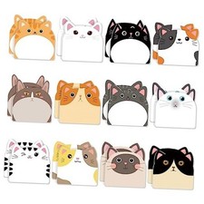 Pads Cute Cat Sticky Notes Kawaii Animal Sticky Notes Pads Bulk  Fun 24 Cats