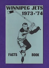 WINNIPEG JETS 1973-74 WHA - WORLD HOCKEY ASSOCIATION FACTS BOOK