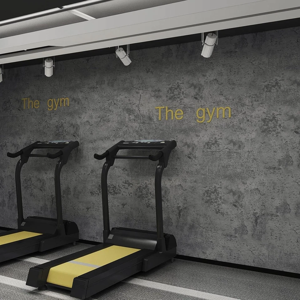 Papel de parede concreto falso extra grosso 16"×354" cinza azul concreto contato 3D - Imagem 4 de 4