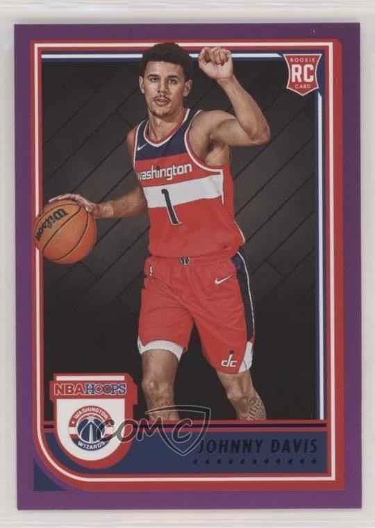 2022-23 Panini NBA Hoops Rookies Purple Johnny Davis #240 12zm