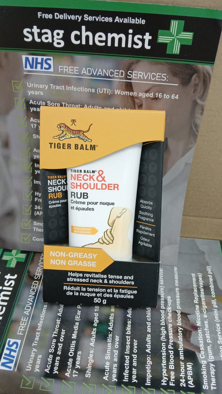 Tiger Balm Neck and Shoulder Rub -Soothing Cream for Use on 50 g (Pack of 1)