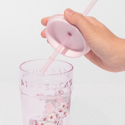 Starbucks Japan 2026 cold Glass tumbler sakura Cherry blossom PINK