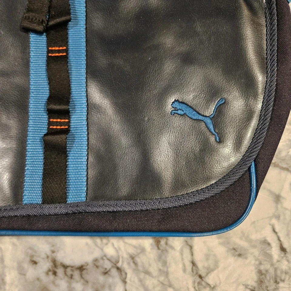 Puma Mini Bolso de Hombro Mensajero Negro Azul Bandolera Correa Ajustable LEER Foto 2 de 4