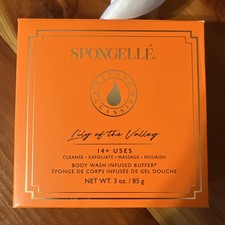 Spongelle LILY OF THE VALLEY Buffer Flower Body Wash Sponge Exfoliate 3oz New