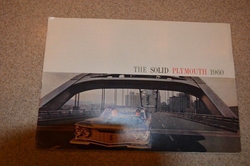 VINTAGE ORIGINAL 1960 PLYMOUTH 28 PAGE SALES BROCHURE