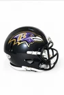 Derrick Mason Signed Baltimore Ravens Speed Mini Football Helmet (JSA)
