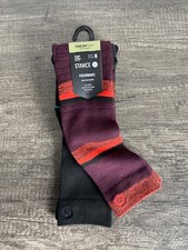 2 Pair Stance Performance Freshtek OTC Socks Nightride Mid Poly Snow Sz MEDIUM