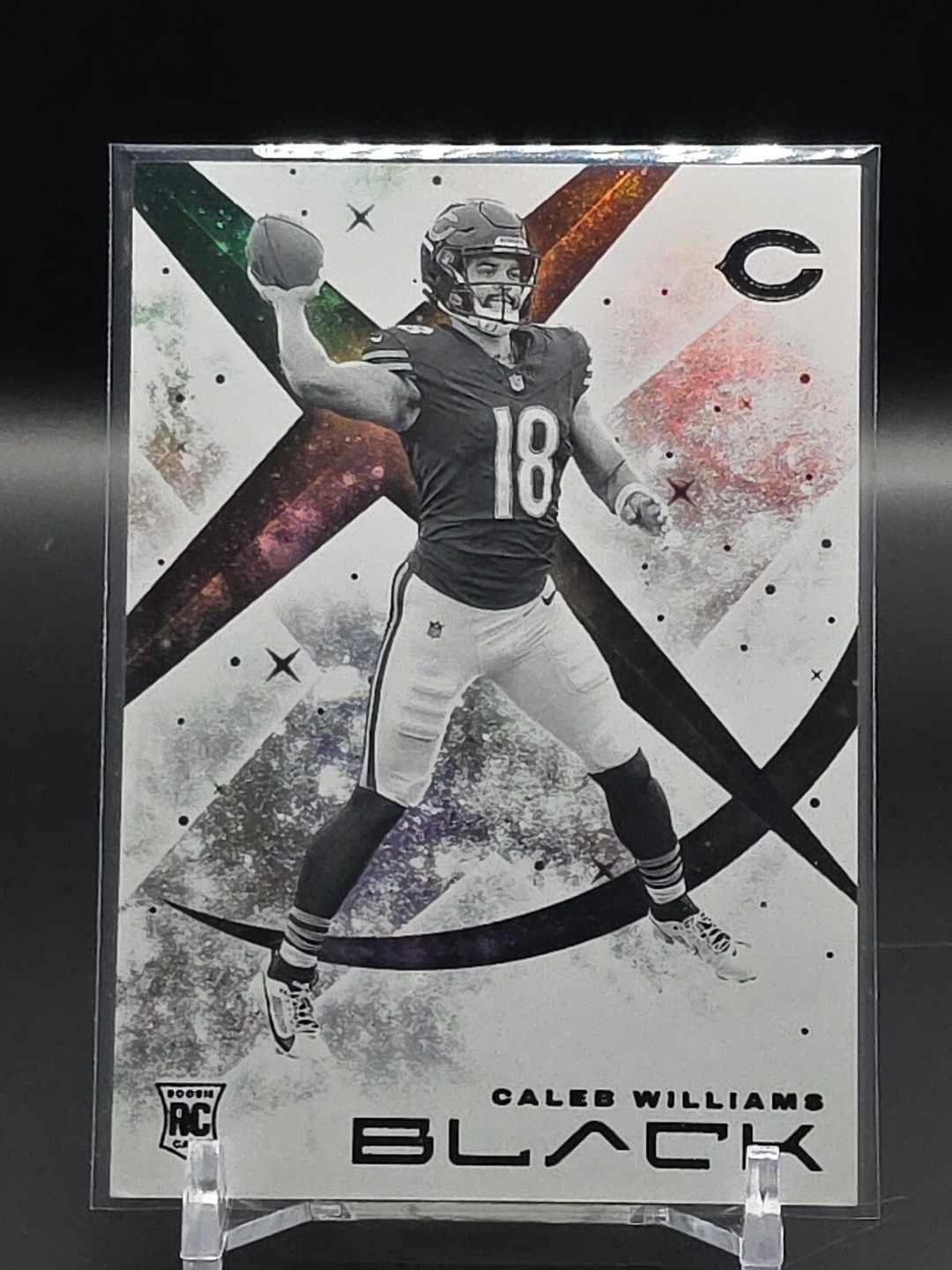 2024 Panini Black Caleb Williams White Night RC Rookie #WN-CWS Bears
