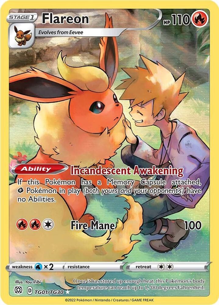 PSA9 Flareon 英語版 ブースター Flareon - SWSH09: Brilliant Stars Trainer Gallery (SWSH09:TG) | eBay