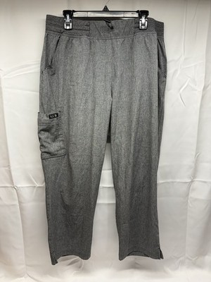 Women s Koi Basics Heather Grey Scrub Pants 2X Petite
