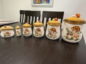 シアーズマッシュルームキャニスターセット Mushroom Canister Set | eBay