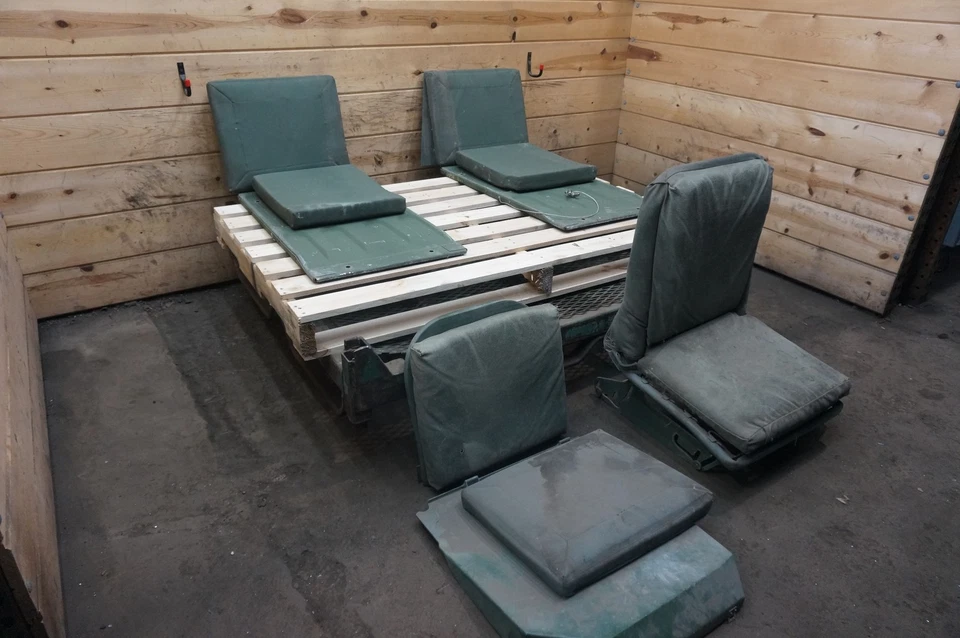 Set Front & Rear Seat Cushion Panel AM General Hummer Humvee H1 M998 1992 *Note - Image 2 of 4