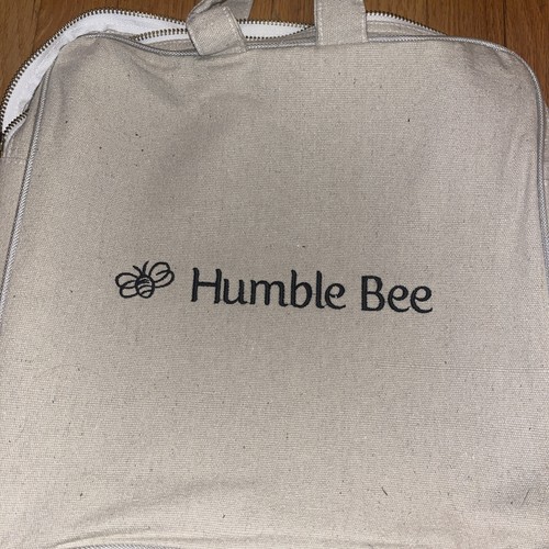 New Humble Bee Polycotton Full Beekeeping Suit with Round Veil Small Linen White - Picture 3 of 3