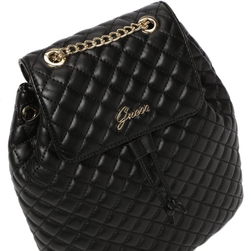Guess Damen Rucksack Tasche Dada Quilted Backpack Schwarz gesteppt Neu - Bild 10 von 12