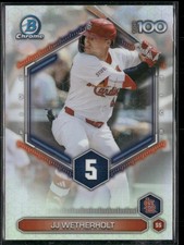 2026 Bowman Baseball Chrome Top 100 JJ Wetherholt St. Louis Cardinals BTP-5