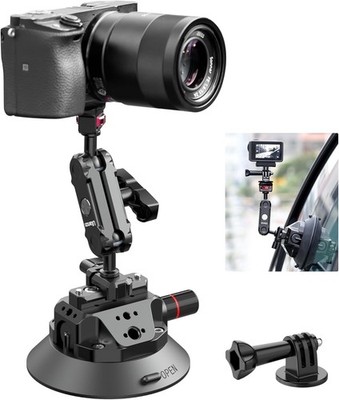 ULANZI SC-02 Suction Mount 4.5'', Magic Arm Bracket for DSLR Cameras Action Came