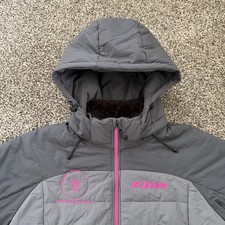 KLIM Gray Waverly Insulated Jacket Hooded Size Medium Outdoor Hike Snowmobile