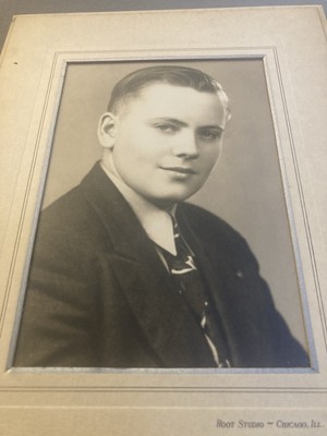 Pre 1920 s Vintage Black And White Photograph Of A Young Man 5 x 7  Studio Photo