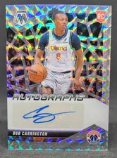 BUB CARRINGTON 2024-25 PANINI MOSAIC AUTO RC WIZARDS NICE!