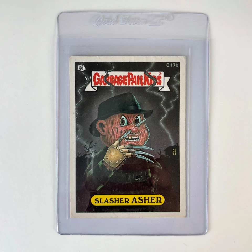 Garbage Pail Kids | Series 15 | Slasher Asher | 617b | Non Die Cut | GPK - Image 3 of 3