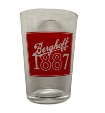 Berghoff Beer 1887 Large Shot Glass Breweria 3.5 inch Tasting Glass
