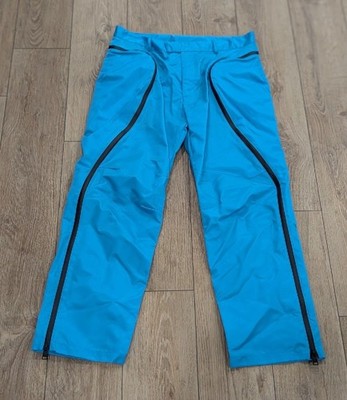 $1500 Mens BOTTEGA VENETA Contrast Piped Jogger Track Pants Bright Blue 52 US 36