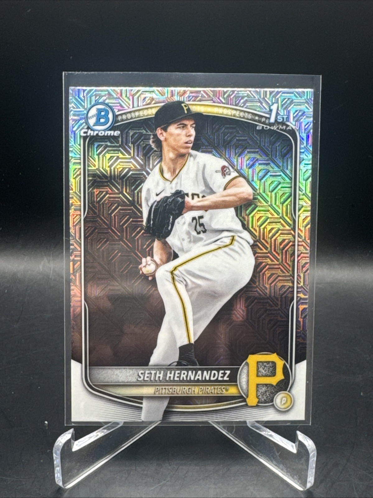Seth Hernandez 2025 Bowman Draft BDC-25 1st Chrome Mojo Refractor Pirates
