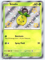 Smoliv 102/091 Shiny Rare Paldean Fates