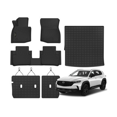 Floor Mats for Mazda CX-50 Hybrid 2023-2026 & Cargo Liners & Backrest Mat All...