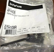 Invue Security Lot- 2 GTH109R Torx Wrench, 2 HC7508B97 Lens Bracket