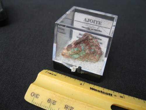 AJOIT, seltenes Mineral, Kristall, 1 1/2 x 3/4 x 5/8" 0,4 oz. / 11g. Neu Perky - Bild 1 von 4