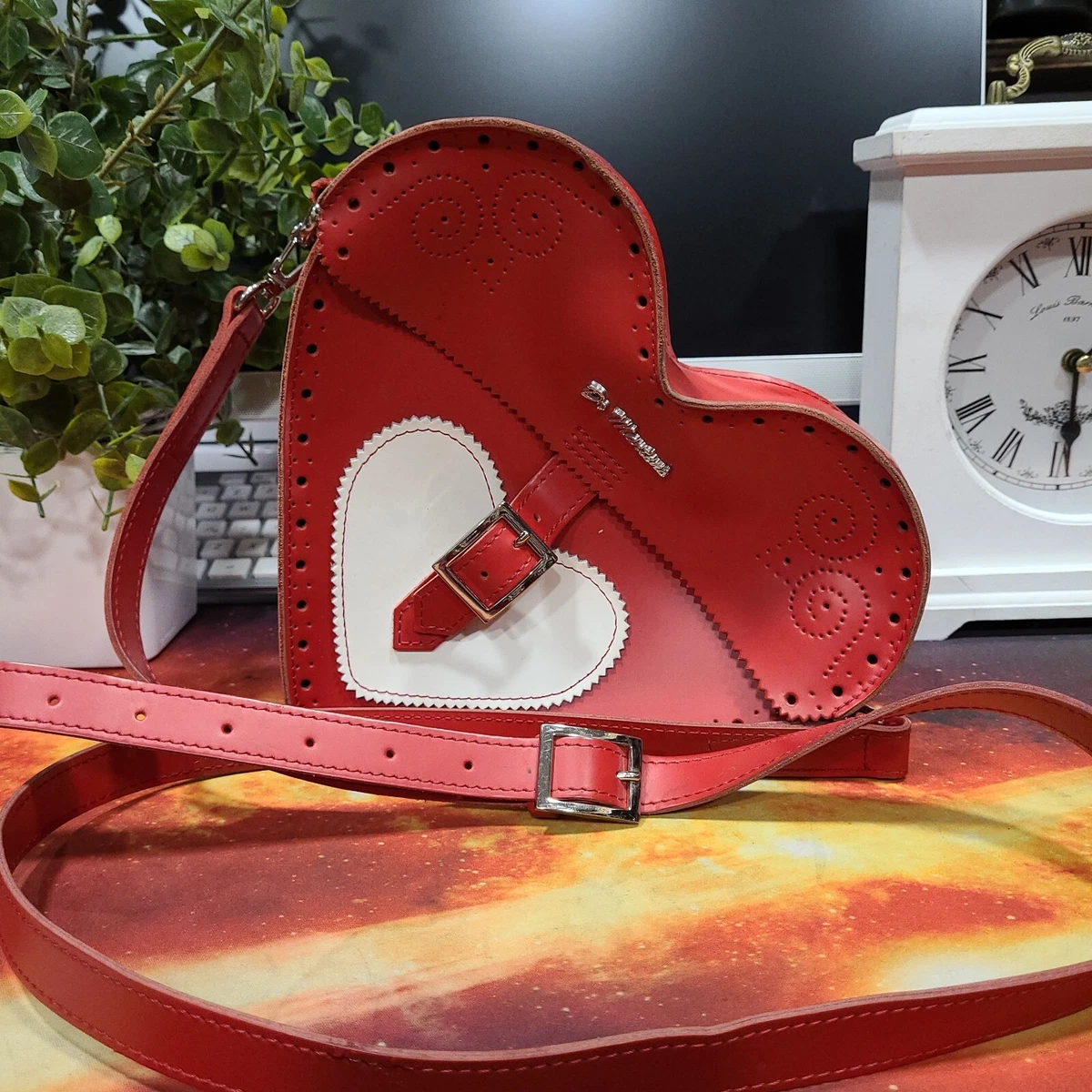 Dr martens red heart cheap bag