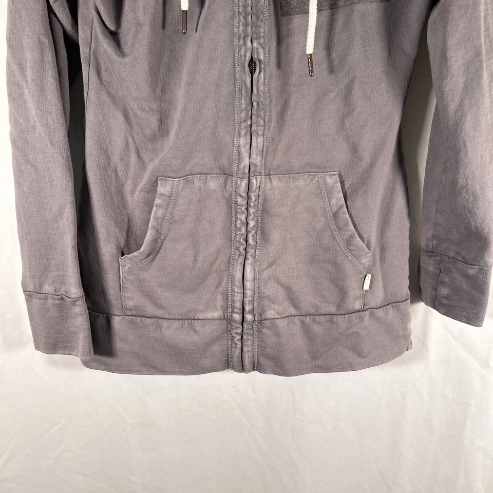 Sudadera con capucha para mujer Toms Target gris medio cremallera completa cordón piquetes chaqueta Foto 3 de 4