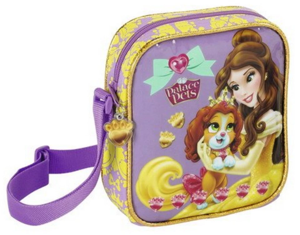 SAFTA Princess Palace Pets Belle Umhängetasche Schultertasche Kindergarten Tasche lila