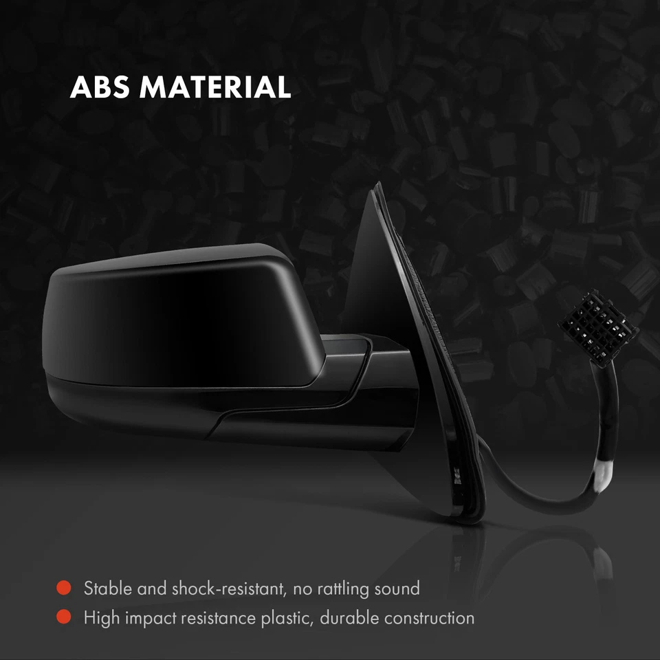 Espejo retrovisor negro con calefacción para Chevrolet Suburban 15-20 GMC Yukon XL pasajero derecho Foto 3 de 4