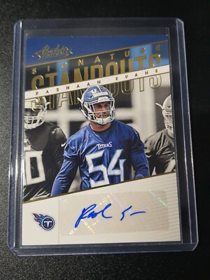 Rashaan Evans - Absolute Football 2018 - Titans - Standout Signatures - Auto