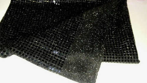 Lot/8 Pieces Sequined Fabric Asst Colors NEW - Purple, Black, Maroon, Teal & Blu - Picture 10 of 12