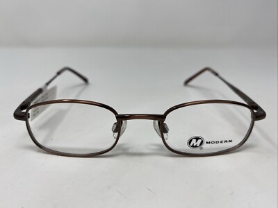 Modern CHEERFUL BROWN 42-18-125 Metal Full Rim Eyeglasses Frame ET76