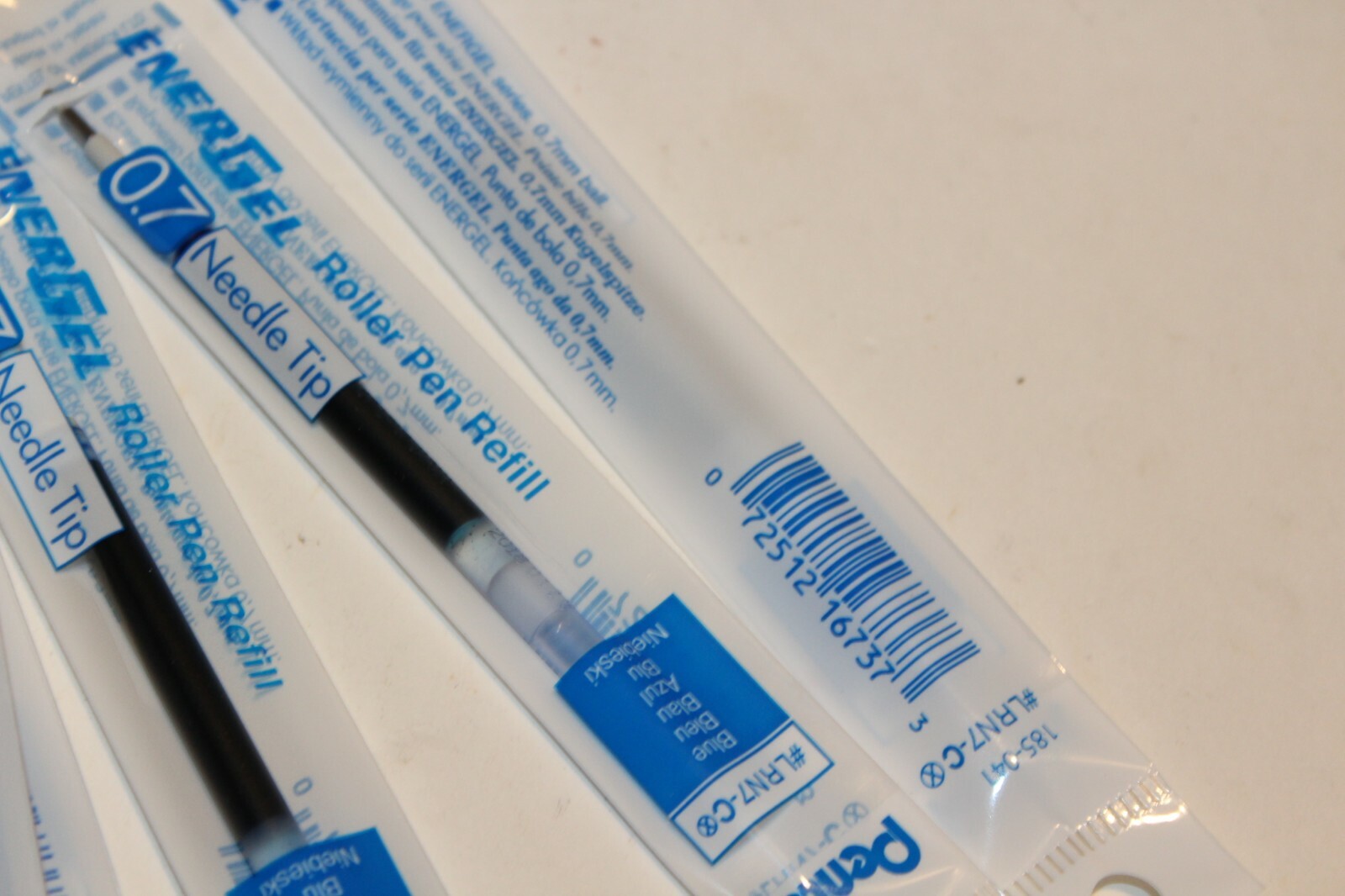 Pentel LRN7C Refill Needle Tip for Energel 0.7mm, Blue Ink 12 pack