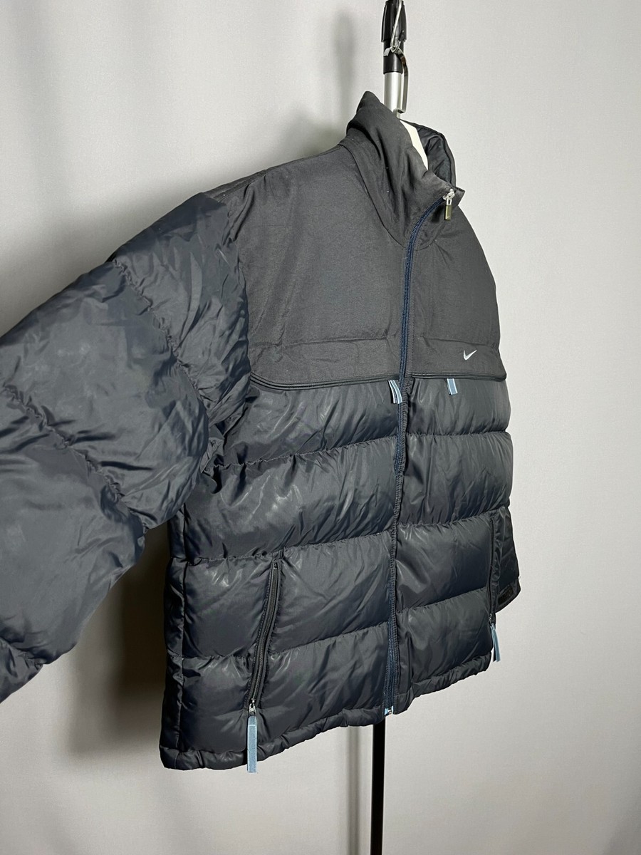 Nike Inc Oregon Usa 1999 Multicolour Puffer Down Jacket Navy Sz S