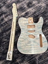 Warmoth Custom Telecaster “island Blue” Prs Style Neck And Body