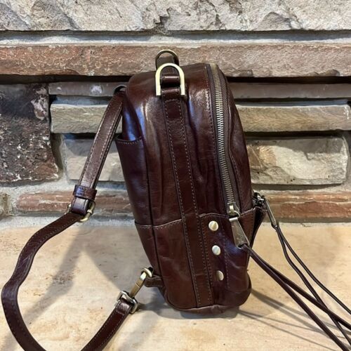 HOBO Revel Brown Leather Convertible Backpack Crossbody Bag - Picture 4 of 11